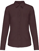 K 549 Popelínová halenka s dlouhým rukávem brown model 22510292 - Kariban K 549 Popelínová halenka s dlouhým rukávem brown model 22510292 - Kariban