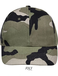 SOL'S Buffalo 6 panelová baseballová kšiltovka 25.8100 camo