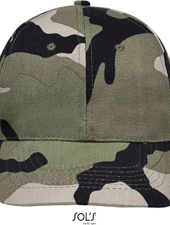 SOL'S Buffalo 6 panelová baseballová kšiltovka 25.8100 camo
