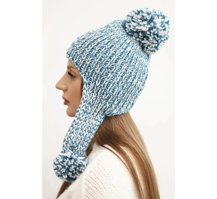 Dámská čepice ušanka Emma K343 tyrkysová