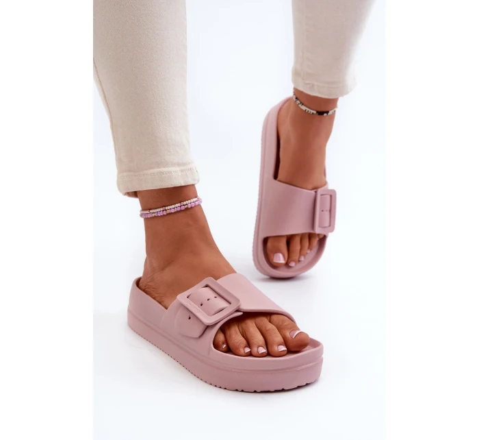 Dámské Pěnové Žabky Na Platformě S Big Star Růžové model 21654877 - Big Star Shoes