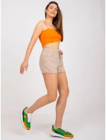 Šortky D73761M61531KA béžové