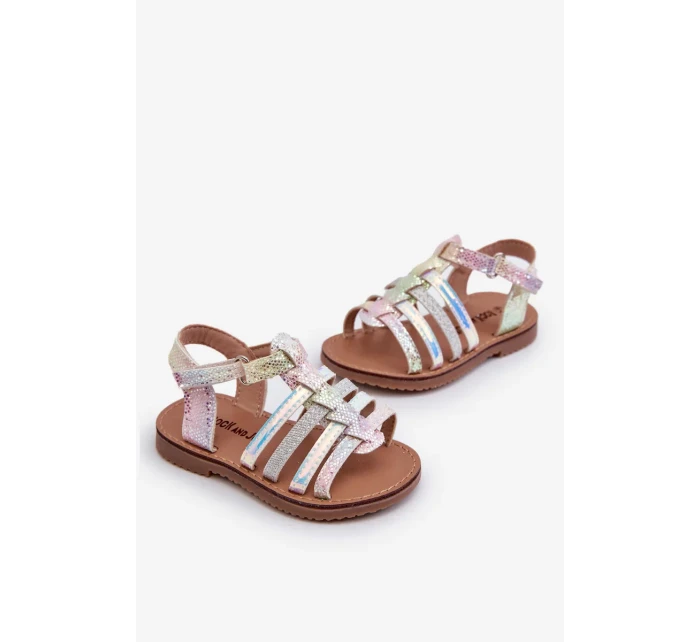 Dětské sandály Gladiator se zapínáním na suchý zip, vícebarevné Radovia