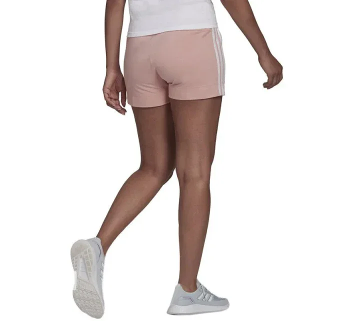 Dámské teplákové šortky W HD1809 růžovo-bílé - Adidas