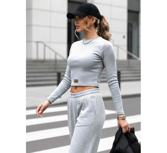 Dámský komplet kalhot a topu šedý Dstreet model 21970710 - FashionStreet Dámský komplet kalhot a topu šedý Dstreet model 21970710 - FashionStreet