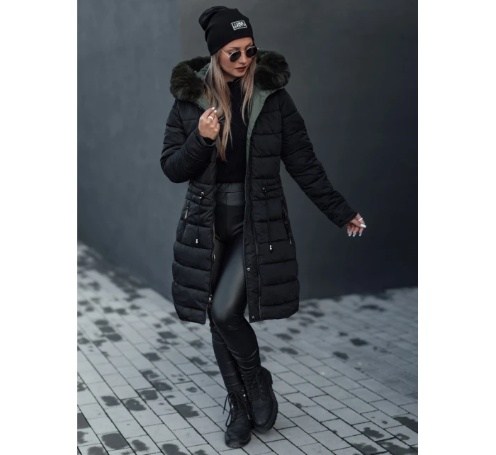 Dámská zimní bunda TRENDNEL s oboustrannou kapucí zelená FashionStreet TY4589