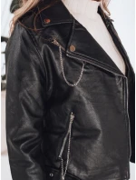 Dámská kožená bunda ramones černá FashionStreet TY5200