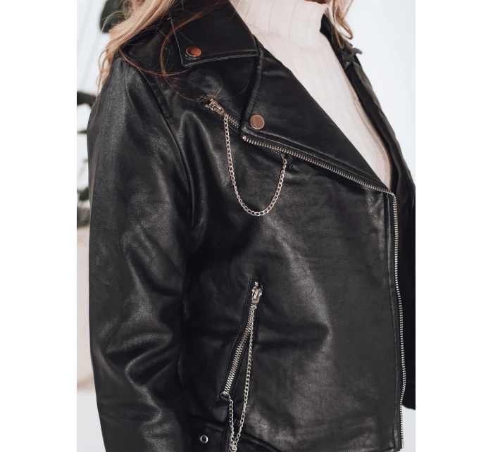 Dámská kožená bunda ramones černá FashionStreet TY5200