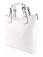 Luxusní bílá dámská kabelka 6DQBA - Ines Delaure