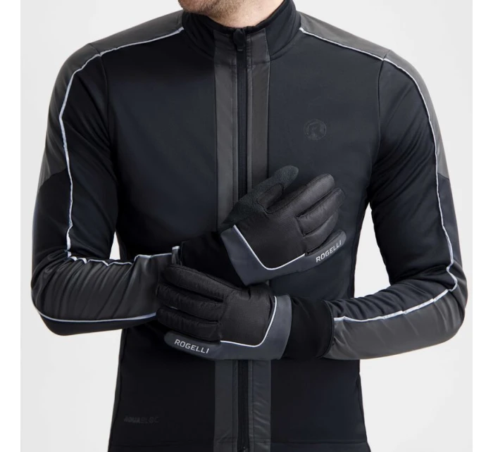 Zimní rukavice Rogelli ESSENTIAL HIVIS černé 3XL Zimní rukavice Rogelli ESSENTIAL HIVIS černé 3XL