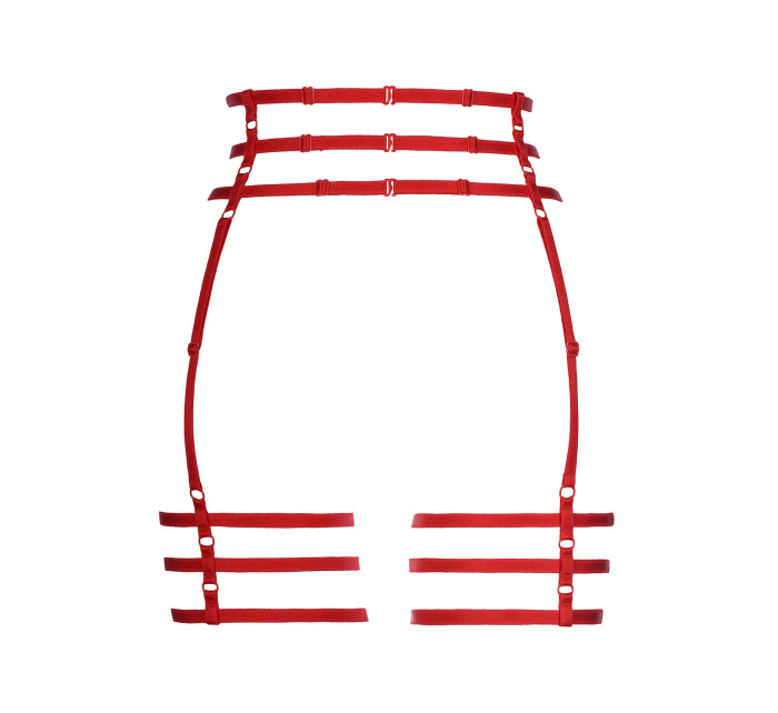 Podvazkový pás model 18030563 červená - Axami