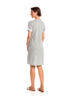 Pohodlné jednobarevné froté šaty model 15202388 - Vamp