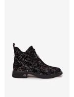 obuv z přírodního semiše na nízkém podpatku model 21713893 - D&A obuv z přírodního semiše na nízkém podpatku model 21713893 - D&A