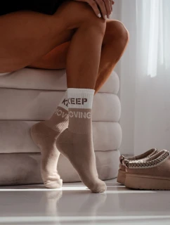 Dámské ponožky Keep Moving béžové