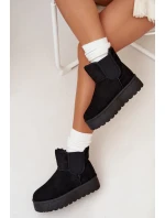 Dámské sněhule s elastickou vsadkou Kiora – černé