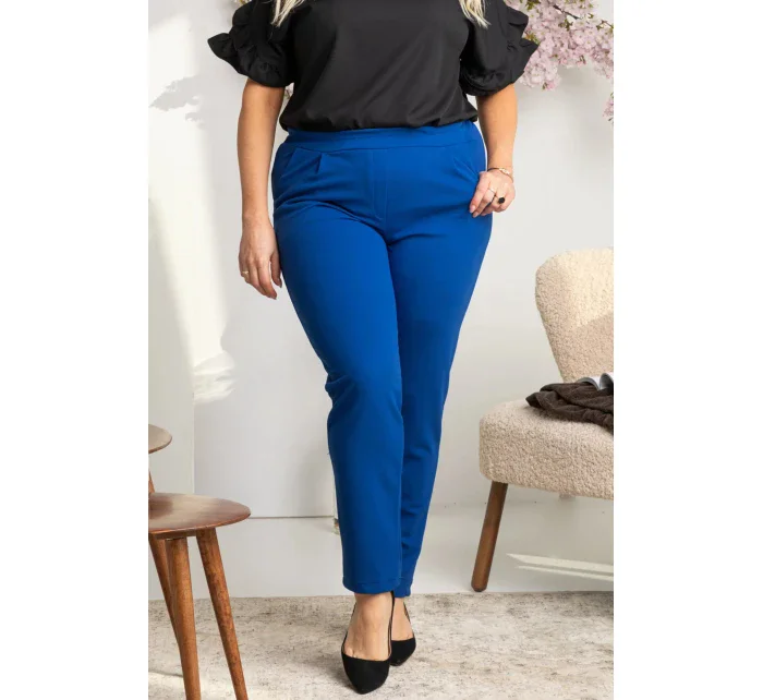Dámské kalhoty  modrá  model 18201517 - Karko