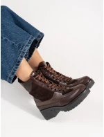 Luxusní dámské vínový kotníčkové boty Obcas Luxusní dámské vínový kotníčkové boty Obcas