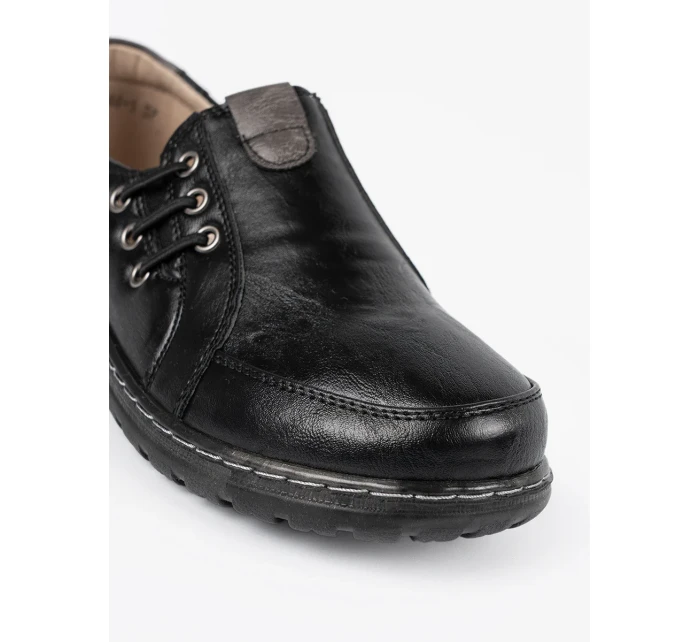 Módní  polobotky černé dámské platforma