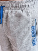 FashionStreet pánské světle šedé teplákové kraťasy SX2223