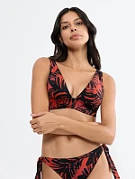 SUMMER PALM - Tvarující plavkový top bez kostic s elegantním kroužkem Triumph