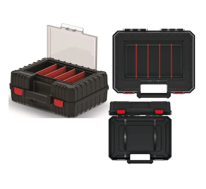 KUFR NA ELEKTRICKÉ NÁŘADÍ S ORGANIZÉREM SE 4 PŘIHRÁDKAMI HEAVY 40 KISTENBERG