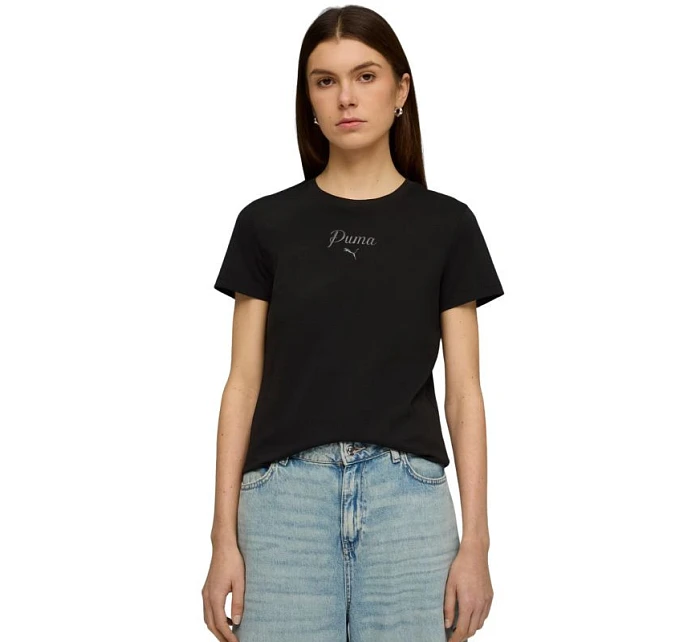 Dámské tričko ESS Script Tee černé model 22063458 01 - Puma Dámské tričko ESS Script Tee černé model 22063458 01 - Puma