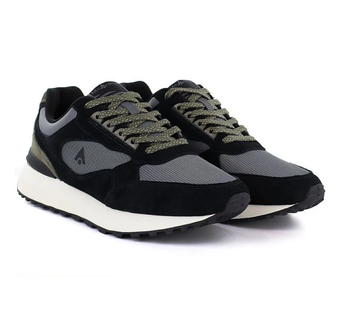 Pánské kožené sportovní polobotky černé Mcrthur MA254