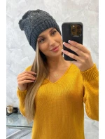 Dámská čepice Amira K359 graphite+black Dámská čepice Amira K359 graphite+black