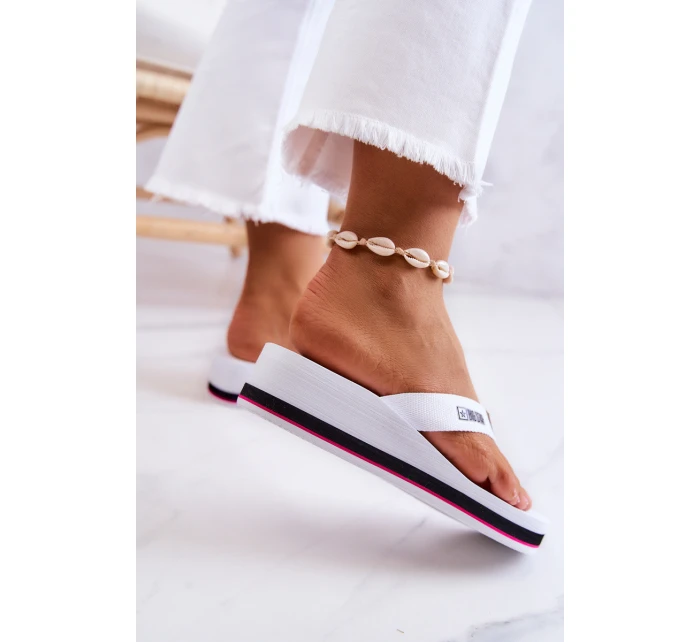 Dámské žabky na klínku Big Star model 21579660 Bílá - Big Star Shoes Dámské žabky na klínku Big Star model 21579660 Bílá - Big Star Shoes