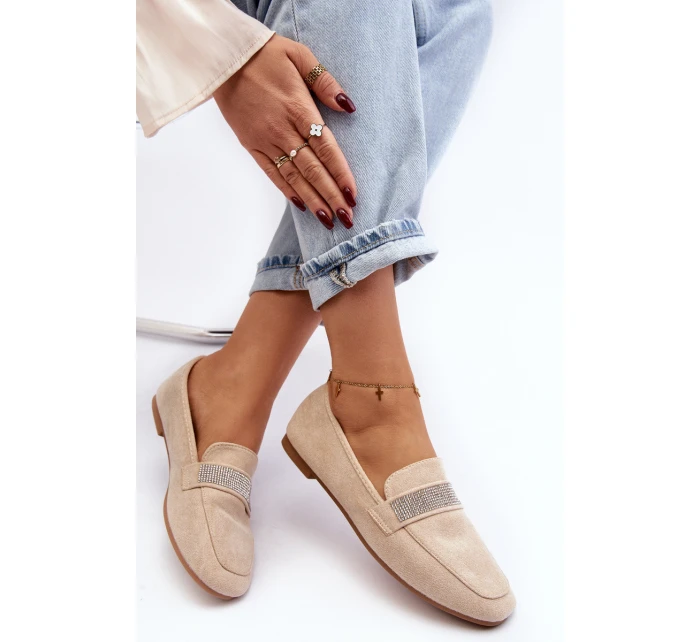 Dámské mokasíny s v béžové barvě model 21643349 - Boto Dámské mokasíny s v béžové barvě model 21643349 - Boto