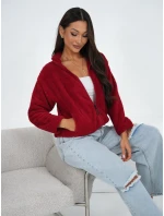 Bluza CS BL model 21920749 ciemny czerwony - FPrice Bluza CS BL model 21920749 ciemny czerwony - FPrice