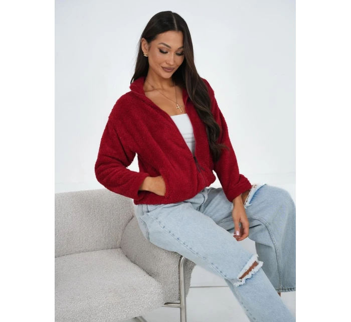 Bluza CS BL model 21920749 ciemny czerwony - FPrice Bluza CS BL model 21920749 ciemny czerwony - FPrice