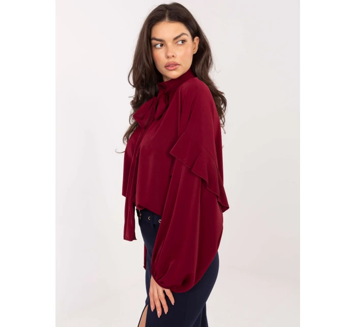 Koszula IT KS model 21795616 bordowy - FPrice Koszula IT KS model 21795616 bordowy - FPrice