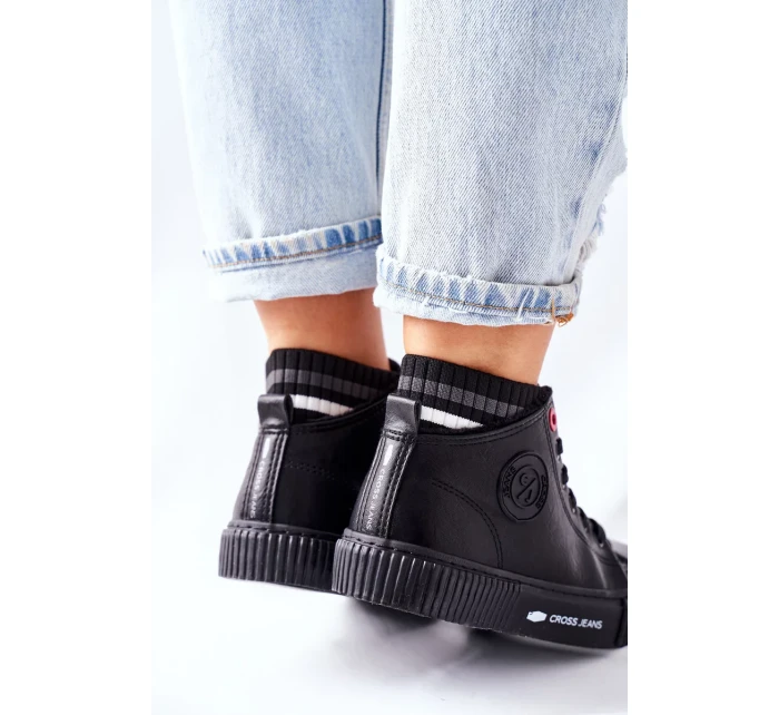 Dámské Tenisky Cross Jeans černé II2R4021 Dámské Tenisky Cross Jeans černé II2R4021