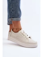 Dámské kožené sportovní boty tenisky bílé Failla Dámské kožené sportovní boty tenisky bílé Failla