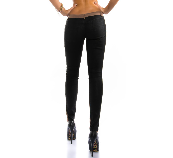 Sexy KouCla LetherLook-Pants with applications