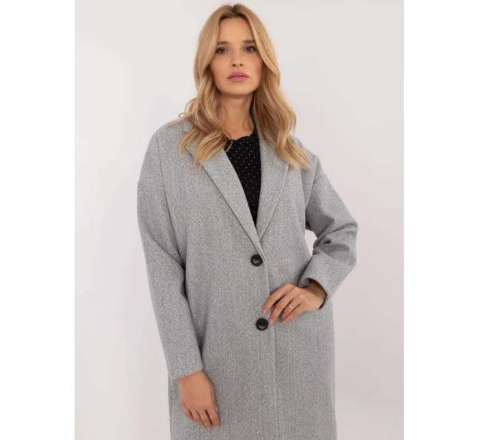 Dámský kabát TW EN BI 7298 2.14 Šedá - Och Bella