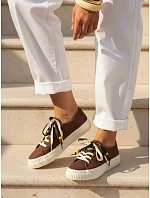 Dámské tenisky ZY1404 hnědé - FashionStreet Dámské tenisky ZY1404 hnědé - FashionStreet