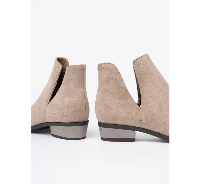 Praktické dámské  kotníčkové boty hnědé Obcas