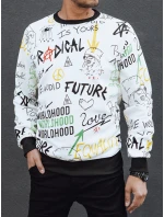 Pánská bílá mikina Dstreet model 21978890 - FashionStreet Pánská bílá mikina Dstreet model 21978890 - FashionStreet