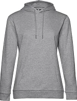 B&C #Hoodie /women Dámská mikina s kapucí 01.W04W heather grey