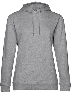 B&C #Hoodie /women Dámská mikina s kapucí 01.W04W heather grey
