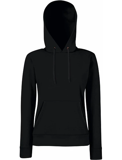 Fruit of the Loom Classic Lady-Fit Hooded Sweat Dámská mikina s kapucí 16.2038 black Fruit of the Loom Classic Lady-Fit Hooded Sweat Dámská mikina s kapucí 16.2038 black