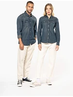 K Denim halenka s dlouhým rukávem 20.K blue model 22509896 - Kariban K Denim halenka s dlouhým rukávem 20.K blue model 22509896 - Kariban