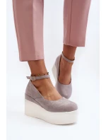 Dámské espadrilky na šedé model 21648491 - Boto