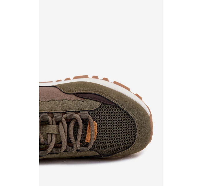 Pánské Sportovní Boty Sneakers Big Star RR174280 HI-POLY SYSTEM Tmavě Zelené