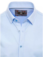 Světle modrá Dstreet pánská košile s krátkým rukávem KX0987