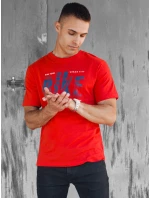 Pánské oranžové tričko s potiskem Dstreet RX5448