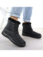 Dámské ploché zateplené sněhule černé model 21906469 - Potocki Dámské ploché zateplené sněhule černé model 21906469 - Potocki