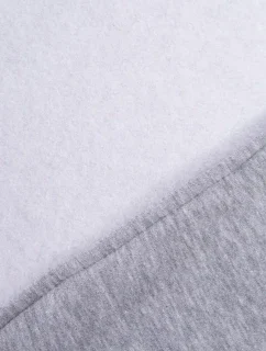 Šedá mikina s krátkým zipem